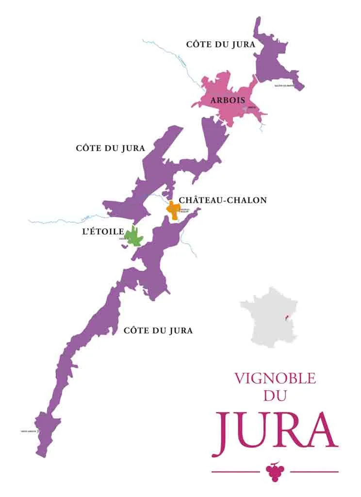 ジュラ地方地図